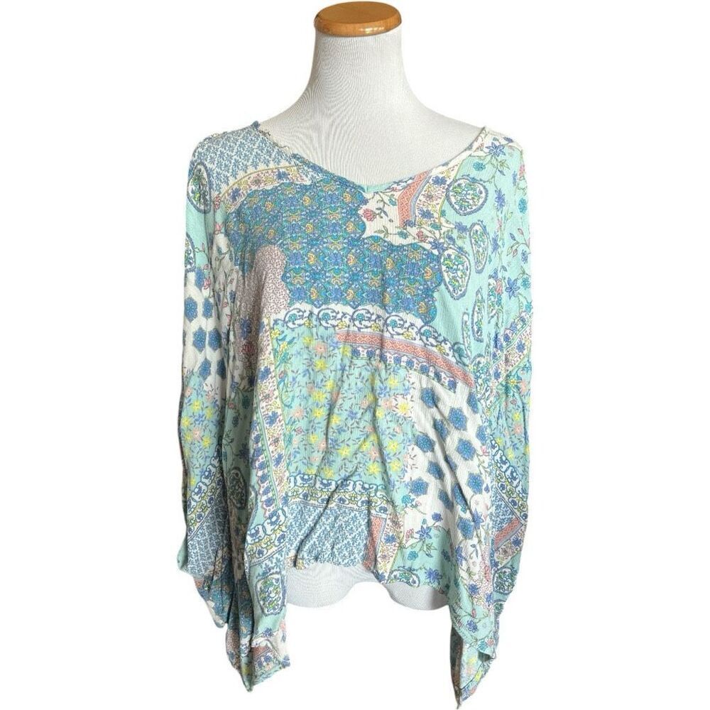 Womens Vanilla Bay Oversized Cold Shoulder Bat Wing Top - Sz L